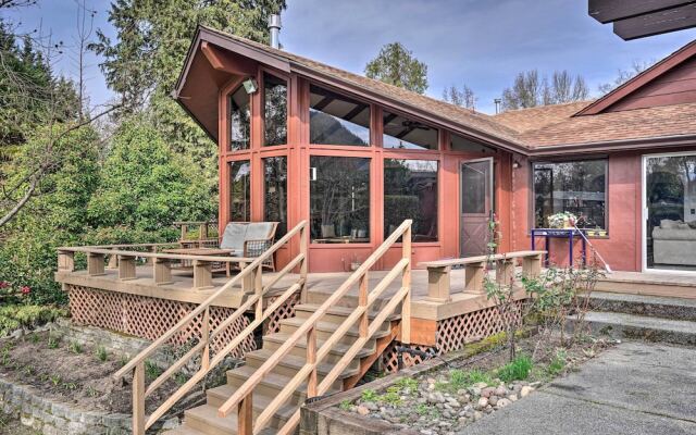 Serene Riverfront Escape w/ Hot Tub & Views!