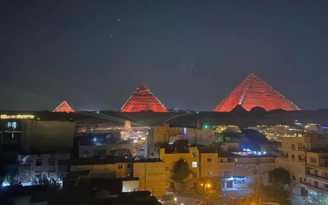 Middle East pyramids view