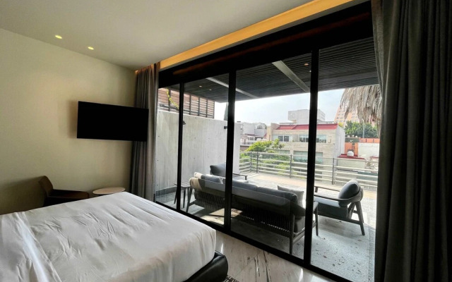 w Prestigious 1BR w Modern Terrace in Polanco