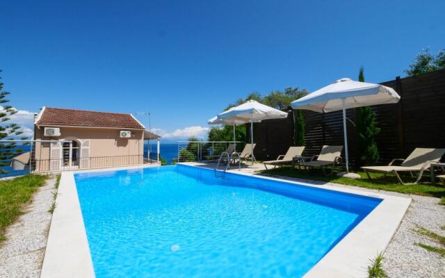 Villa Litsa Large Private Pool Walk to Beach Sea Views A C Wifi