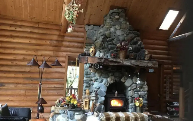 Redwood Log Cabin