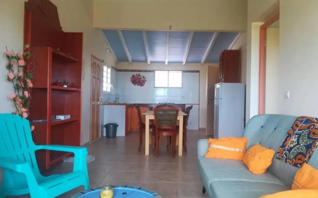 Haut de villa avec vue sur la mer