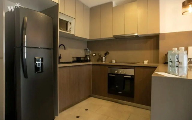 w Modern 1BR in Exclusive San Isidro