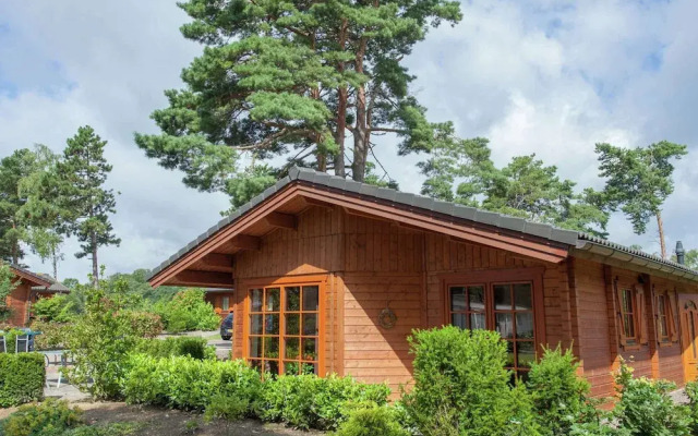 Wooden Chalet With Terrace and Microwave