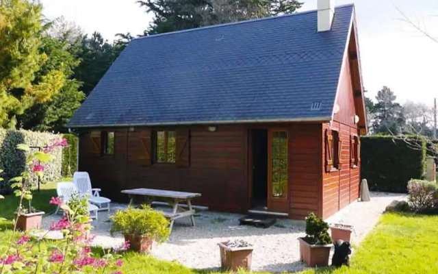 Wooden House by Beach Near Barneville