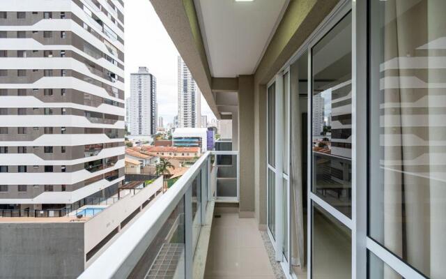 Flat mobiliado no Edifício The Expression - Setor Bueno - TH505