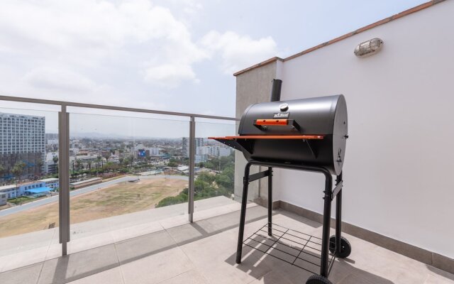 GLOBALSTAY. Unique 4BR Penthouse. Private Outdoor Jacuzzi, BBQ