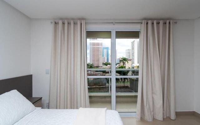 Flat mobiliado no Edifício The Expression - Setor Bueno - TH505