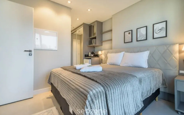 MHFA Studios em Prédio Luxuoso Vista Mar