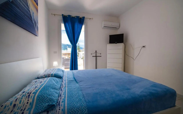 Apartment window on the sea