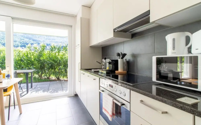Modern 1 Bedroom Apartment at Le Bouveret. Self-checkin