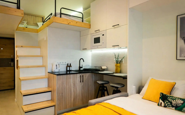 Apartments in the Rossiyanka apart-hotel on Pionersky Avenue 20