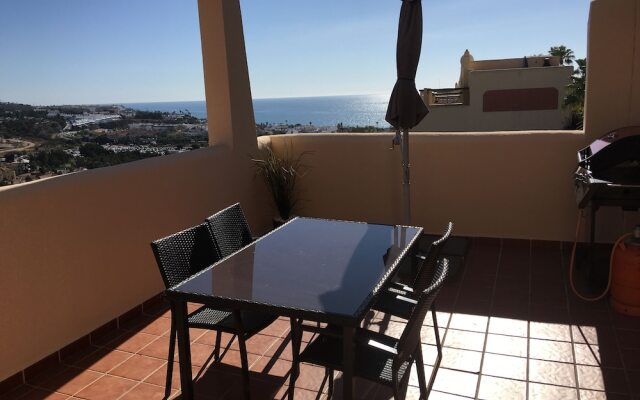 Penthouse sea views roof terrace communal pool