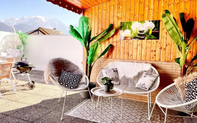 Rooftop 1 - Jacuzzi privé au pied du Monte-blanco