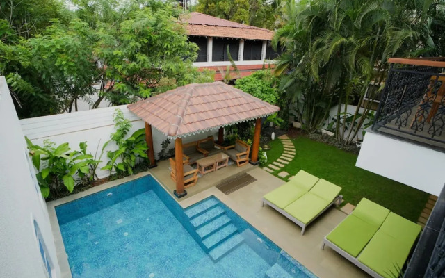 Villa Bauhinia - 5bhk With Pool 10 Mins to Beach