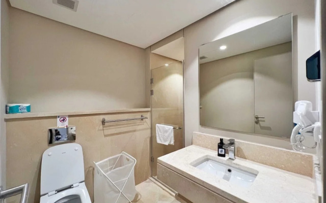 Xuru Stays I Homestyle & Summery 1bdr@ Mangroovy Free Beach Pool