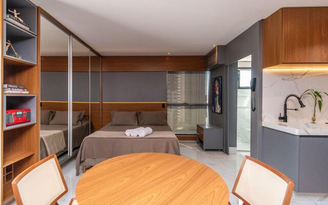 Studio no Oeste em frente a Praça do Sol - SSQ1107