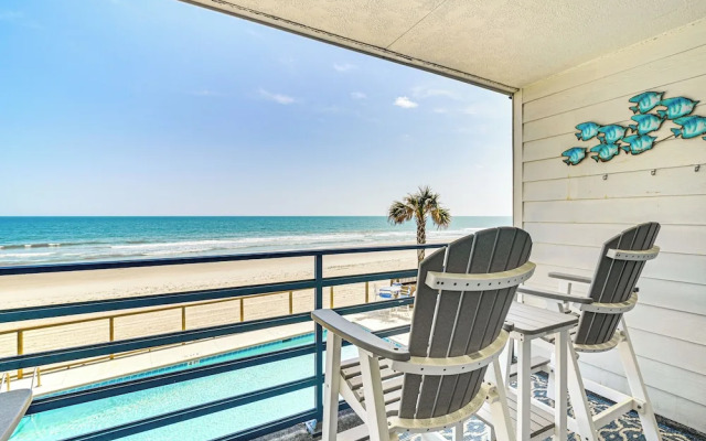 Oceanfront South Carolina Retreat - Pool & Balcony