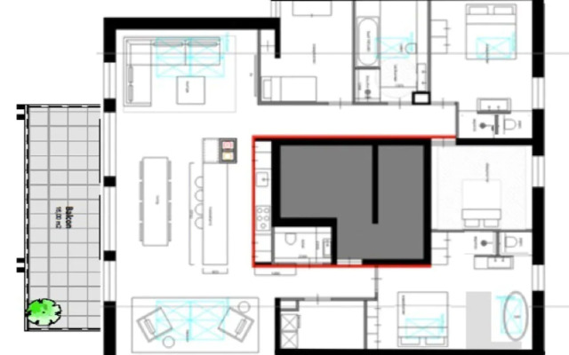 Penthouse with wine climate cabinet, ski lift 1.5 km away.