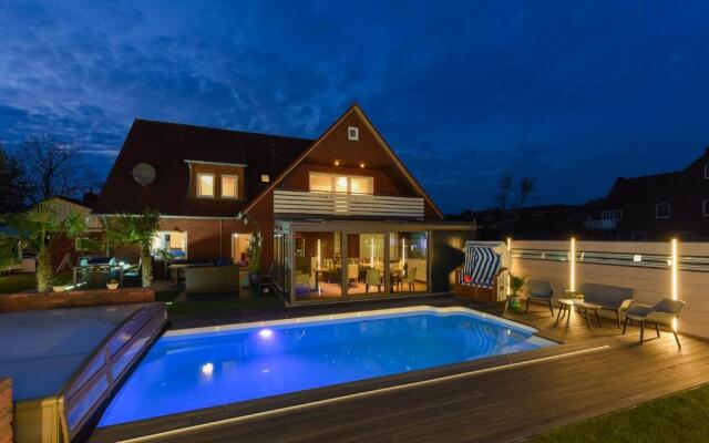 Ferienwohnung Haus zum Seehund mit Pool