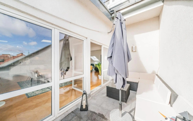 Penthouse apartment - Sauna - Terrasse - Kamin - AC