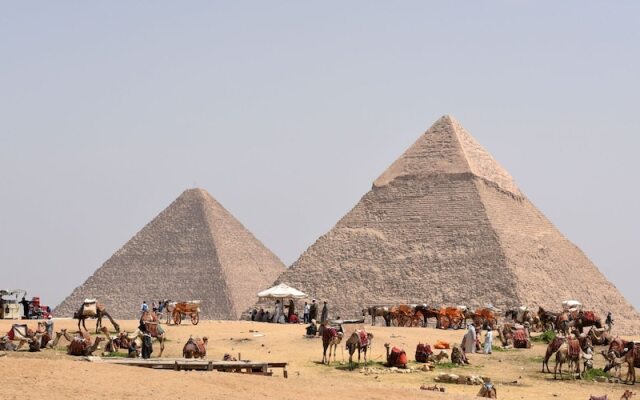 Egypt pyramids view