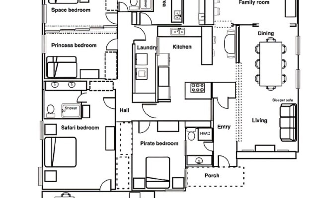 Jungle Cruise 4 Bedrooms 2.5 Bathrooms Home