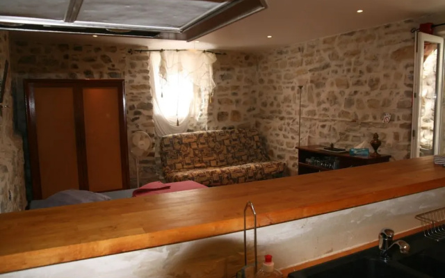 Studio in Grospierres, With Wonderful Mountain View, Pool Access, Encl
