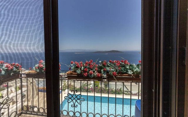 House With Private Pool and Sea View in Bodrum