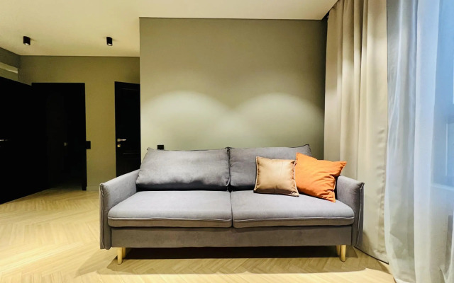 UzorApart Дизайнерская квартира у набережной, парковка, вид на закат