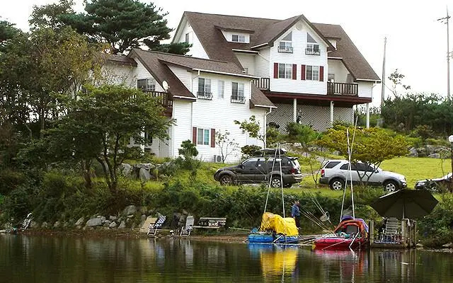 Lake and sea village