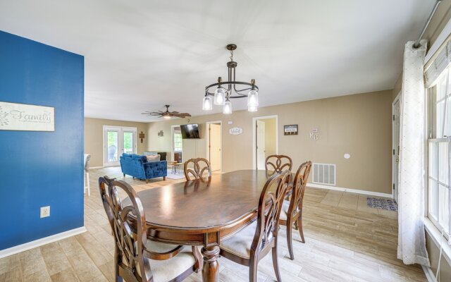 Milledgeville Home w/ Game Room & Private Dock!