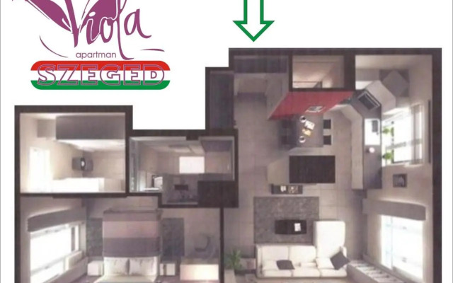 Viola Apartman with infra sauna