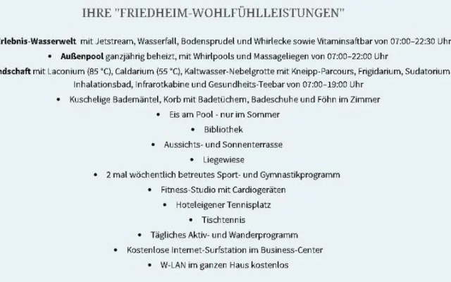 Sonnenresidenz Friedheim