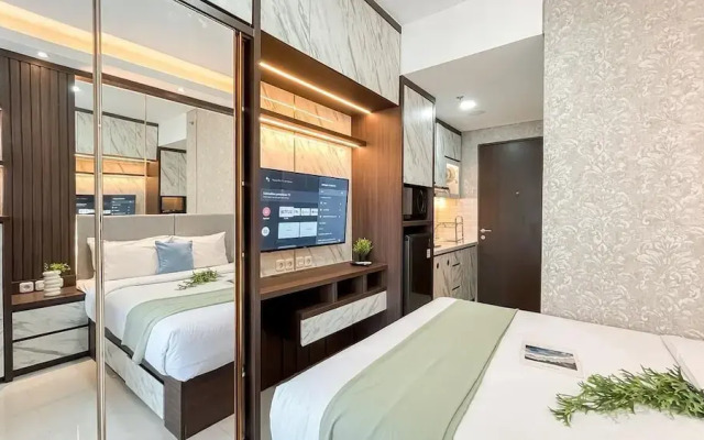 Earth Tone Studio Apartment At Transpark Bintaro