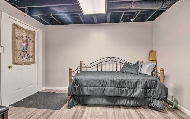 Lakefront Rocky Mount Escape w/ Dock & Grill!