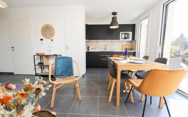 Les Choucas - appartement duplex lumineux avec parking