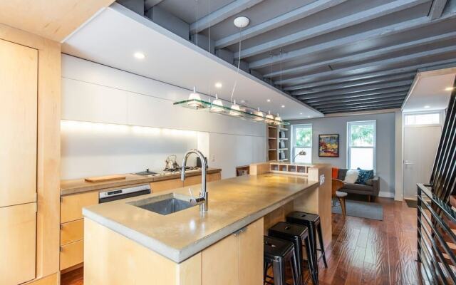 Modern European Home - Garden Patio w/ Firepit