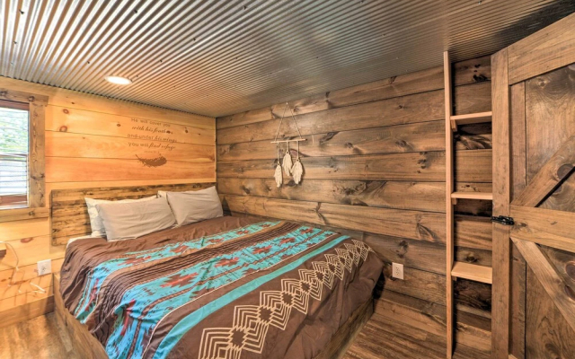 Rustic Dog-friendly Cabin w/ Deck & Fire Pit!