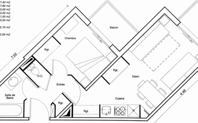 Appartement Belle Plagne, 2 pièces, 5 personnes - FR-1-455-177