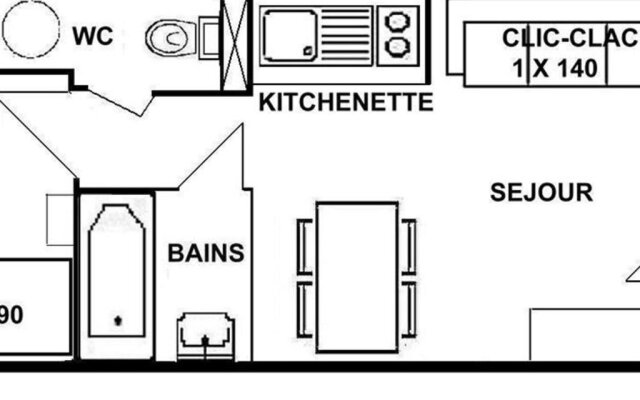 Appartement Les Saisies, 1 pièce, 4 personnes - FR-1-594-119