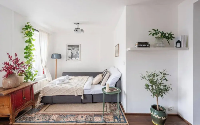 Charming Prague Apartment in Vršovice With Roof Terrace