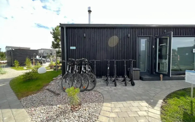 Modern & cozy studio with patio “Prie Juros”