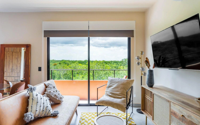 Penthouse Studio with Gym, Swimming-pool, Outdoor BBQ, Aldea Savia