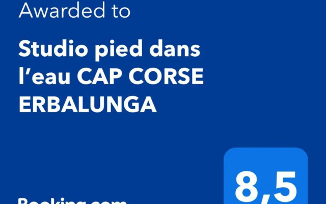 Studio pied dans l’eau CAP CORSE ERBALUNGA