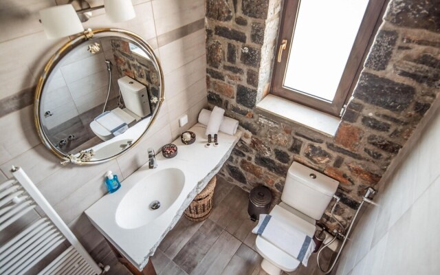 Amazing Home in Milatos with Hot Tub, Sauna & WiFi