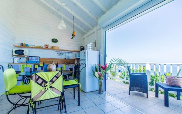 House With one Bedroom in Bouillante, With Wonderful sea View, Enclosed Garden and Wifi - 5 km From the Beach