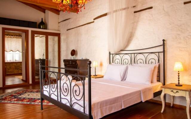 Stonehouse With Backyard and Fireplace in Alacati