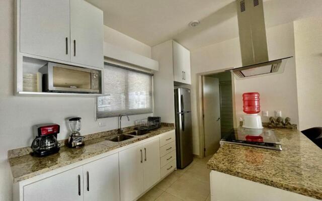 Casa turquesa pie de playa Mazatlan (Brujas)