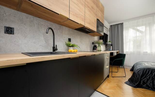 Black & Wooden Apartment by Renters